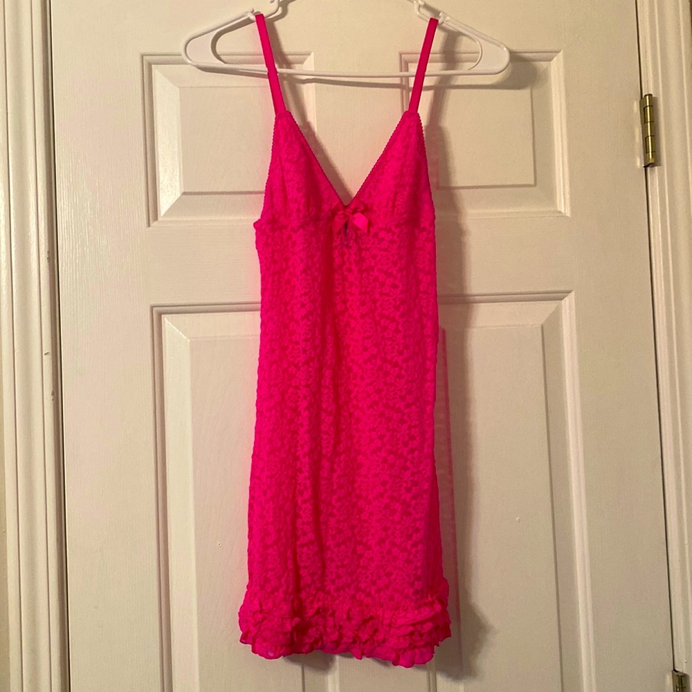 Victoria's Secret Sexy Little Things Hot Pink Lace lingerie